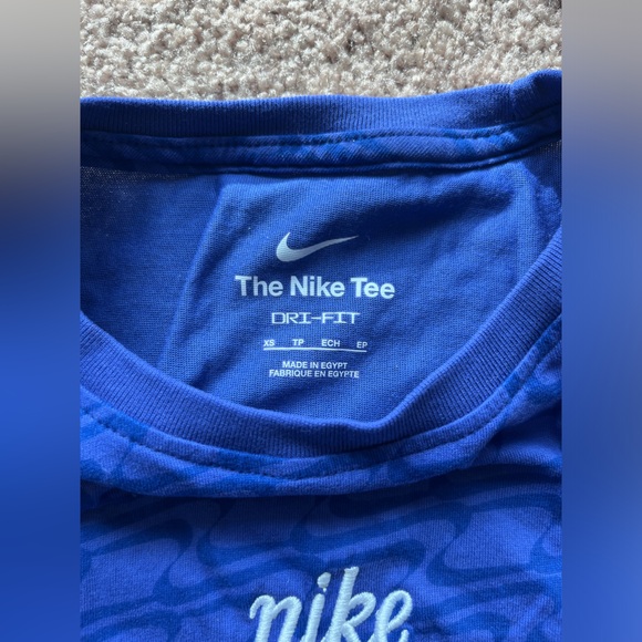 Nike Embroidered Dri-FIT Icon Clash Women's High-Neck Training Tank Blue - Picture 4 of 5